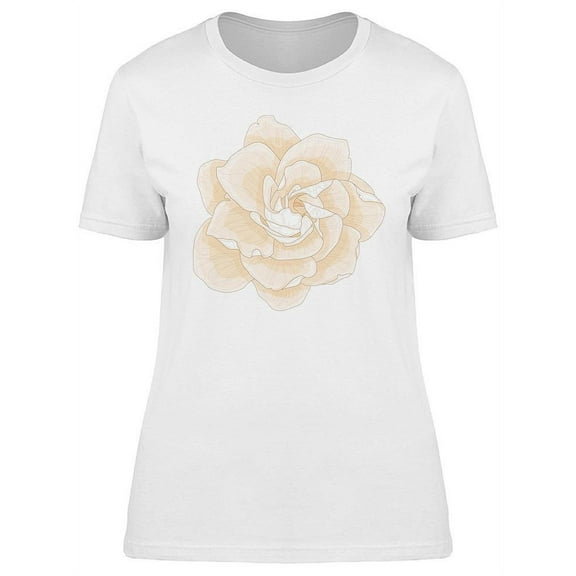 Gardenia Flower T-Shirt Women -Image by Shutterstock, Female Medium