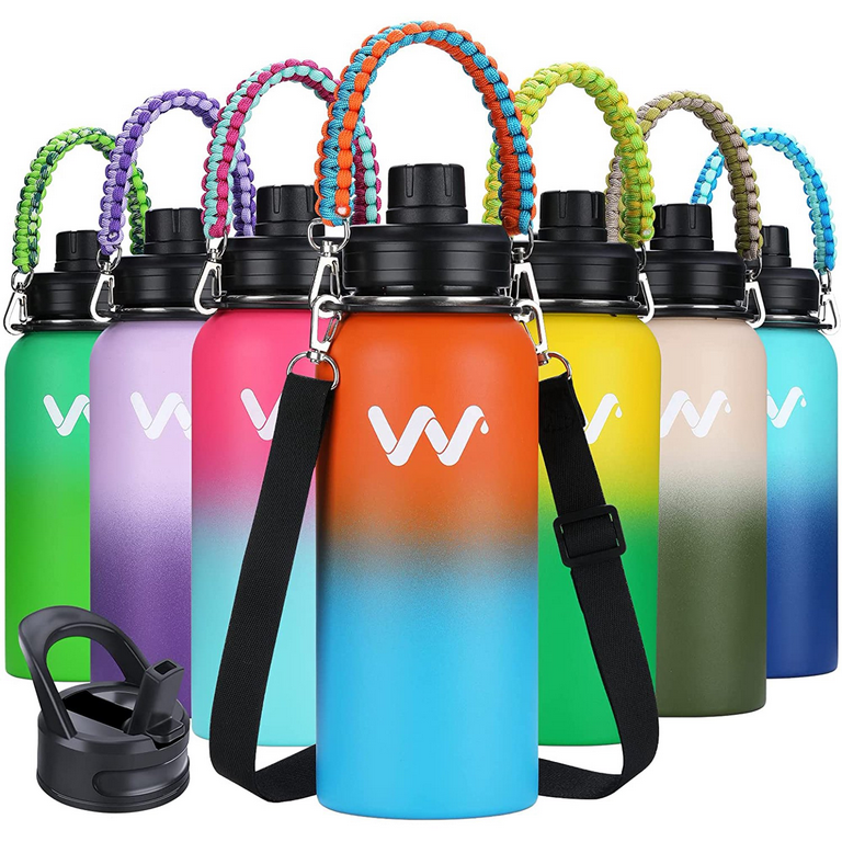 Hydro Flask 12 oz. Kids Wide Mouth Water Bottle with Straw Lid- Stainless  Steel, Reusable, Vacuum Insulated