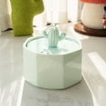thumbnail image 3 of Happy & Polly Cactus Style Ceramic Cat Water Fountain, 1.5-Liter, 3 of 7