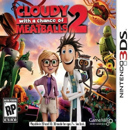 Restored Cloudy With a Chance of Meatballs 2 (Nintendo 3DS, 2013) Video Game (Refurbished)