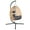 YELLOW-GREY, variant on Egg Chair with Stand, Patio Wicker Bifanuo Hanging Chair, Hammock Swing Chair, 350LBS Capacity for Bedroom, Balcony, Garden