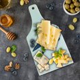 thumbnail image 5 of Flower Cutting Board, X-ray Picture of a Flower Floral Pattern Contemporary Modern Design Art Image, Decorative Tempered Glass Cutting and Serving Board, Wine Bottle Shape, Teal White, by Ambesonne, 5 of 5
