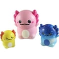 thumbnail image 2 of Axolotl Family - Set of 3 Different Sizes Slow Rise Squishy Toys - Memory Foam Party Favors, Fidgets, Prizes, OT (RANDOM COLOR), 2 of 8