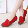 thumbnail image 4 of Big Size Women's Casual Loafers Slip On Leather Shoes Lightweight Walking Shoes Moccasins Classic Penny Loafer Flats Boat Shoes, 4 of 6