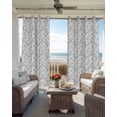 thumbnail image 4 of Grey Spring Floral Blackout Curtains 72 Inches Long for Bedroom, Elegant Watercolor Summer Botanical Thermal Insulated Room Darkening Black Out Window Curtain Panels Grommet Drapes for Living Room, 4 of 8