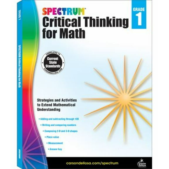 Pre-Owned Spectrum Critical Thinking for Math, Grade 1: Volume 43 (Paperback) 1483835480 9781483835488