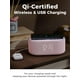 thumbnail image 3 of Cargador inalámbrico de radio despertador Odokee Qi 10W Bluetooth, 3 of 7