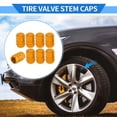 thumbnail image 2 of 8 Pcs Tire Valve Stem Caps, 10x17MM Car Wheel Valve Cap Universal for Car Bike Motorcycle Anti Crash Aluminum Alloy Gold Tone Tyre Valve Stem Cover Valve Dust Cap Tire Valve Cap, 2 of 7