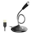 thumbnail image 1 of Maoww Wired Microphone Computer Omnidirectional Mic Noise Cancelling Condenser Microphone, USB, Black, 1 of 8