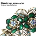 thumbnail image 4 of Pinza para el pelo con diamantes de imitación estilo flor de rosa vintage, horquilla retro, accesorios para el cabello para mujeres y niñas, 4 of 5