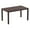 Brown, variant on Compamia Ares 55" Resin Patio Dining Table in Dark Gray