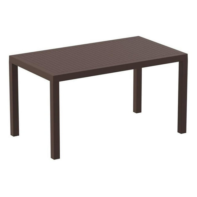 Compamia Ares Table de Salle à Manger de Patio en Résine de 55 Pouces Brun