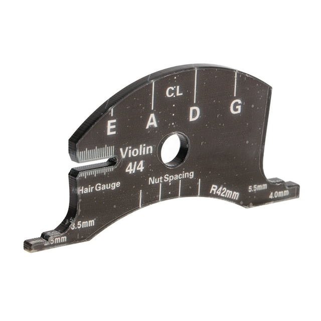 Outil de Référence de Pont de Violon, Forte Touche Faisant le Modèle Acrylique d'Application Large Simple à Utiliser pour la Réparation 3/4,4/4