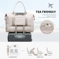 thumbnail image 4 of LOVEVOOK Travel Duffle Bag,Weekender Bags for Women with Shoe Compartment，Carry on Overnight Bag with Toiletry Bag,Gym Duffel Bag with Wet Pocket, Hospital Bags for Labor and Delivery, 4 of 6