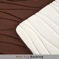 thumbnail image 3 of 1 Piece Swirls Design Embossed Solid Color Memory Foam Soft Bathroom Rug Set Non-Slip PVC Backing, 3 of 5