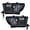 Smoke Lens Black Housing Clear Reflector, variant on PIT66 Headlights Bumper Headlamps Fit for 2007-2013 Toyota Tundra/2008-2017 Toyota Sequoia Left & Right Smoke Lens Black Housing Amber Reflector