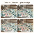 thumbnail image 7 of ODIKA 4'x6' Vibrant Floral Elegance with Lush Garden Washable Area Rug Timeless Botanical Patterns, Perfect for Any Room Stain Resistant, Low Pile, Easy Care for Dorm Small Living, 7 of 7