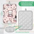 thumbnail image 3 of Pot Holders Set of 2 Heat Resistant 338℉ Kitchen Oven Gloves Potholder Cooking Baking Microwave Mitts Cartoon Cute Bear, 3 of 7