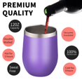 thumbnail image 3 of Vaso para vino YEBTS Life 350 ml / Paquete de 4 de acero inoxidable con tapa, 3 of 6