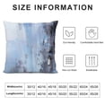 thumbnail image 5 of Chilfamy Blue and Grey Abstract Art Artwork Pillow Cover, Gallery Modern Decorative Throw Pillows Cushion Cover for Bedroom Sofa Living Room 22x22in, 5 of 5