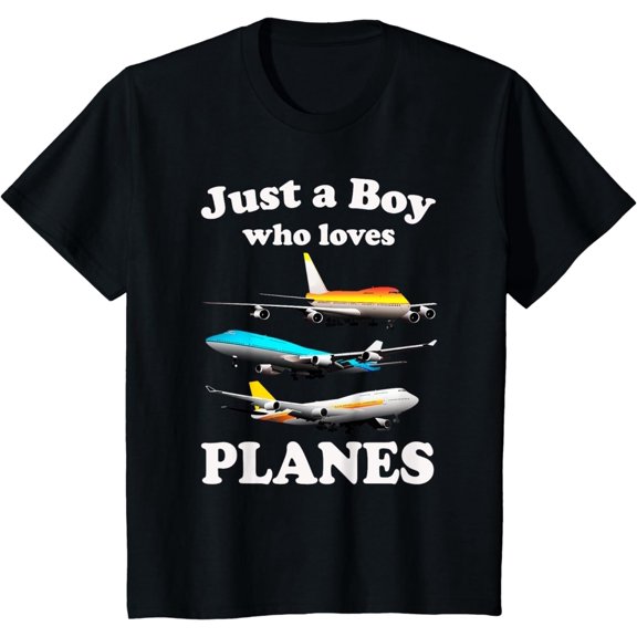 Just A Boy Who Loves Planes T-Shirt & Toddler Airplane Lover T-Shirt