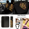 thumbnail image 2 of KUIFORTI Sunflower Pattern Car Seat Covers Full Set 15 Piece Car Seat Cover Steering Wheel Cover Seatbelt Covers Cup Coasters Car Trash Bag Car Storage Box Rear View Mirror Cover Keychain, 2 of 6