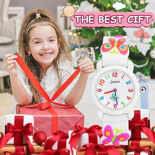 Reloj para ninos reloj para nina Juguete de dibujos animados lindo 3D resistente al agua Correa de silicona Reloj de pulsera Relojes para ninos Regalo para ninas Ninos de 3 a 11
