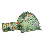 Pacific Play Tents 20429 Jungle Party Safari Tent + Tunnel Combo Kids Camping Outdoor Play