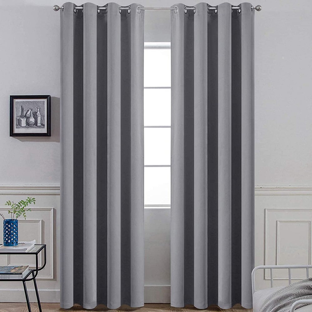 Blackout Curtains Solid Thermal Insulated Window Treatment Drapes