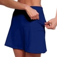 thumbnail image 5 of WTXUE Cotton Pocket Pants Solid Mid Waist Culottes Short Skirts Skinny Pants Slim Skorts (Women's) Size 6-8, 5 of 8