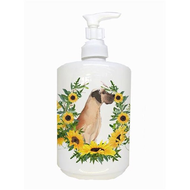 Carolines Treasures CK2938SOAP Fawn Natural Great Dane Ceramic Soap Dispenser