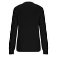 thumbnail image 4 of Lilgiuy Women Solid Color Casual Sweater Round Neck Warm Tight Pullover for Relaxing, 4 of 5