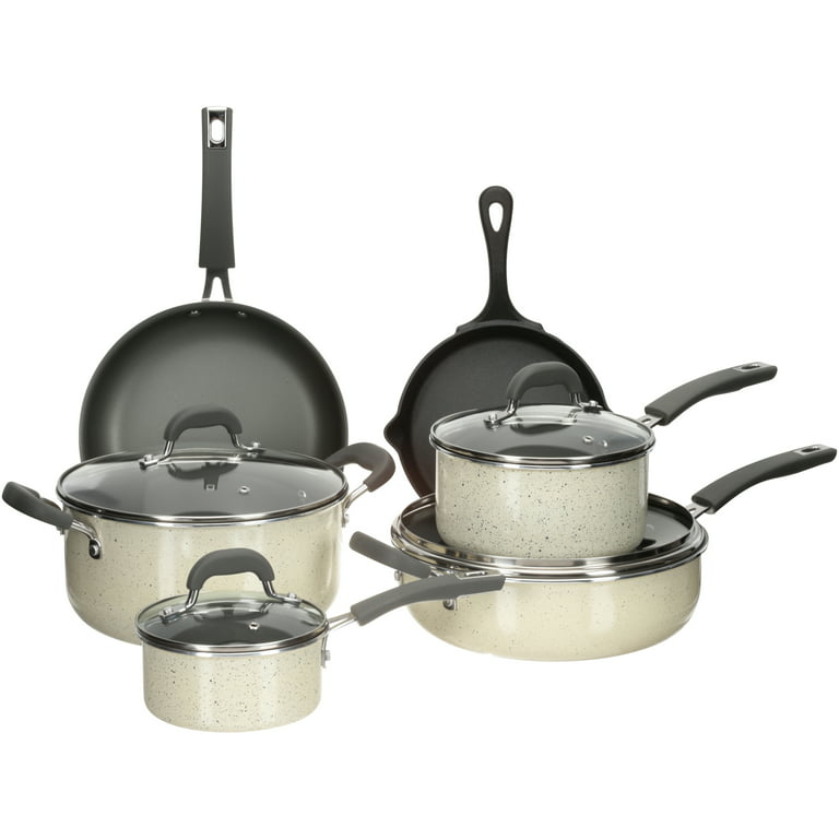 The Pioneer Woman Floral Pattern Ceramic Nonstick Cookware Set - 10 Pieces  for sale online