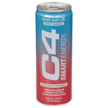 C4 Zero Sugar Smart Energy Drink - Sparkling Cherry Berry Lime - 12 oz