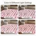 thumbnail image 7 of ODIKA 3'x5' Washable Area Rug Non-Slip, Flatweave, Easy Care Themed Scattered Ribbon Motifs Shaped Polka Dot Motif Pink Flowing Dynamic for Hallway, Laundry Room, 7 of 7