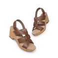 thumbnail image 4 of Sandalias de Cuña DREAM PAIRS DWUMWS2511 Marrón con Tacón de Corcho de 7.5 cm, 4 of 8
