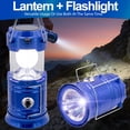 thumbnail image 2 of 2 Solar Collapsible LED Lantern 3-in-1 Rechargeable, Flashlight & USB Power Bank - Portable, Bright, Eco-Friendly - Camping, Outdoor Activities, Emergencies (Black), 2 of 6