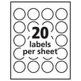 thumbnail image 5 of Avery 1-5/8" Round ID Labels, Glossy Clear, 500 Labels (6582), 5 of 8