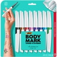 thumbnail image 1 of Marcadores temporales para tatuajes BIC BodyMark Precision, 8 unidades, 1 of 7