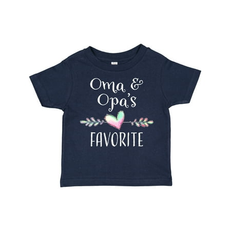 

Inktastic Oma and Opa s Favorite- Heart Grandchild Gift Toddler Boy or Toddler Girl T-Shirt