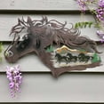 thumbnail image 4 of Silueta De Caballo De Metal, Arte De La Pared Decoración, Caballos Corriendo, Esculturas De Animales Para La Decoración Del Hogar Del Dormitorio Minnieouse HA036545-00, 4 of 6