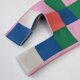 thumbnail image 3 of Bolsos Con Asa Superior Bolso de mano de color a cuadros con paneles de punto en la muñeca informal para vacaciones de fin de semana, 3 of 8