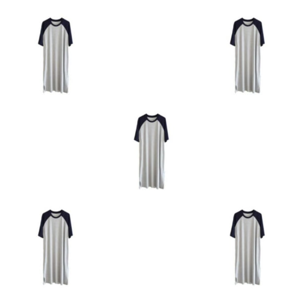 Qarigey Cómoda ropa de dormir para hombre, transpirable para descansar y dormir, de algodón para hombres, de baño para hombres, azul oscuro, Type2 NO2