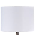 thumbnail image 3 of Benjara 20" Accent Table Lamp- Dual Roe Deer Design- White Drum Shade- Bronze, 3 of 6