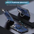 thumbnail image 3 of for iPhone 12 Pro Max Case with Stand, Shockproof Drop Resistant Protection Cover Finger Ring Rugged Phone Case with Built-in 360° Rotatable Ring Kickstand for iPhone 12 Pro Max, Blue, 3 of 8