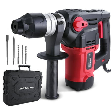 

Meterk 1500w 880rpm BMC+5PCDRILL HAMMER DRILL