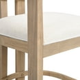 thumbnail image 3 of GDF Studio Morden Counter Stool Set with Curved Wood Backrest, Set of 2, Natural, 3 of 8