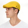 thumbnail image 2 of Minzimin Men's Mesh Cap Breathable Summer Newsboy Hat Adjustable Beret Cabbie Driving  Hats, 2 of 7