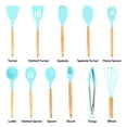 thumbnail image 3 of MegaChef Light Teal 12 Piece Silicone Cooking Utensils, 3 of 3