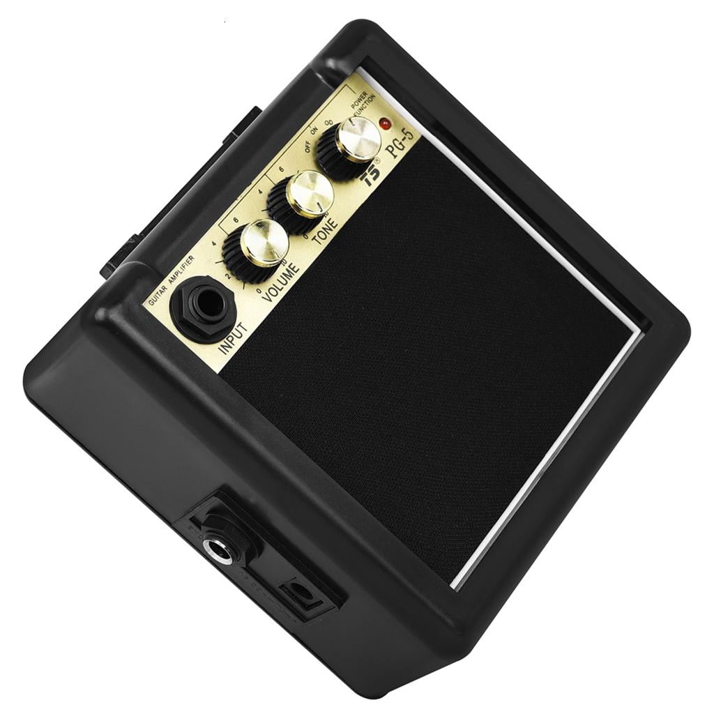 SDFGTstore 5W Guitar Amplifier Rechargeable Guitar Amp Portable Acoustic Electric Guitar Speaker Musical Instrument Parts